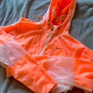 Like new coral/orange Nike running jacket